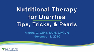 Thérapie nutritive pour la diarrhée : bouts, trucs, & perles